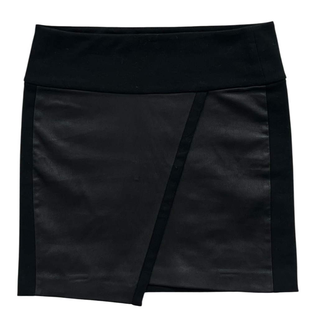 IRO Black Midi lamb leather and cotton with Wrap Design - Picture 4 of 13